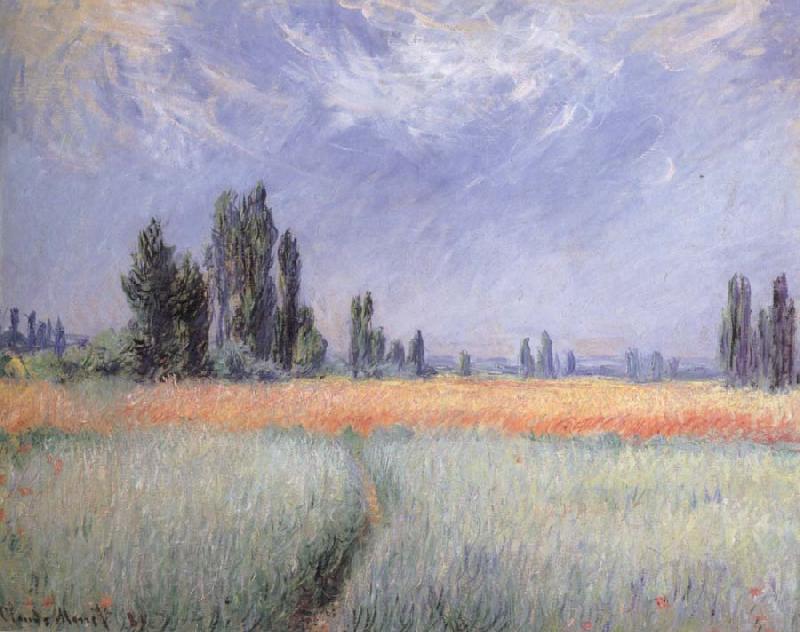 Claude Monet Wheat Field Norge oil painting art